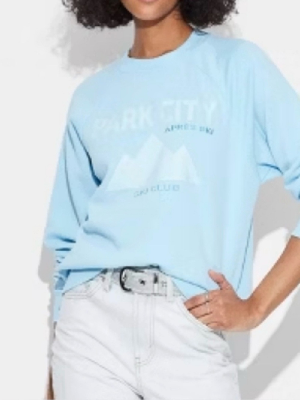 Park Ski Après Club Sweatshirt - baby blue XXS